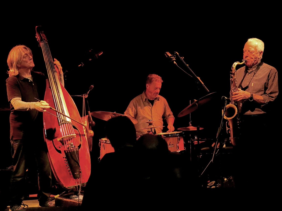 SAROST Trio – Larry Stabbins, Paul Rogers, Mark Sanders artwork from Vortex Jazz Club