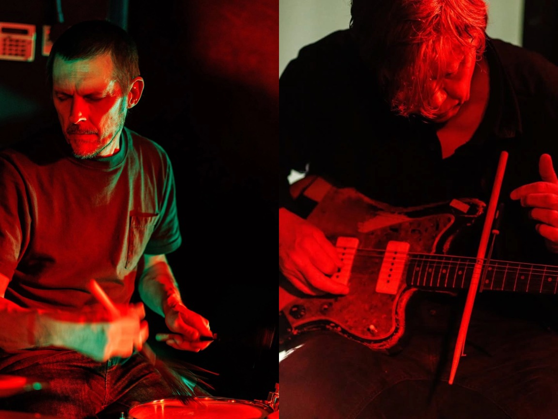 Thurston Moore and Mark Wastell artwork from Vortex Jazz Club